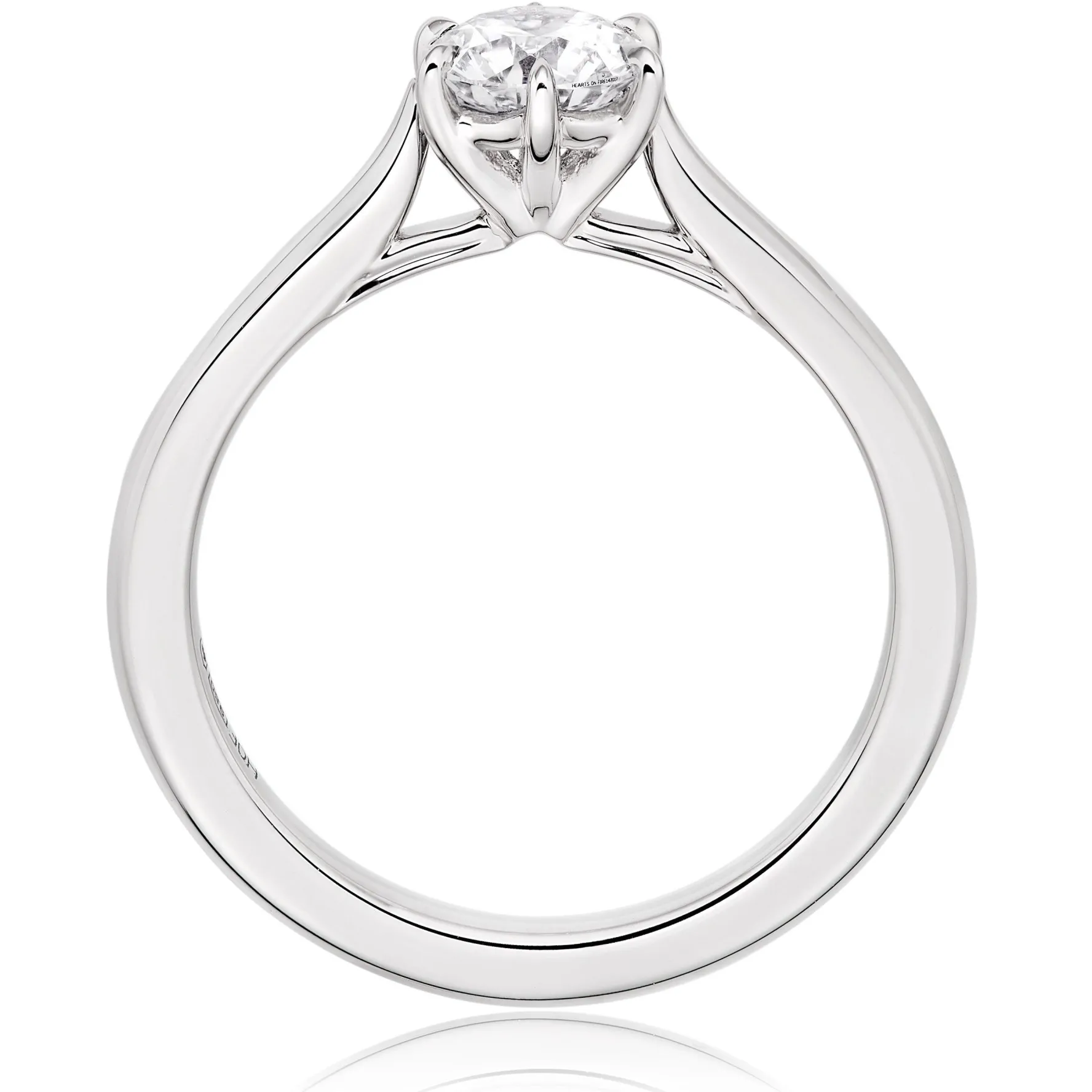 Hearts On Fire Camilla Platinum Diamond Solitaire Ring