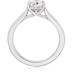 Hearts On Fire Camilla Platinum Diamond Solitaire Ring