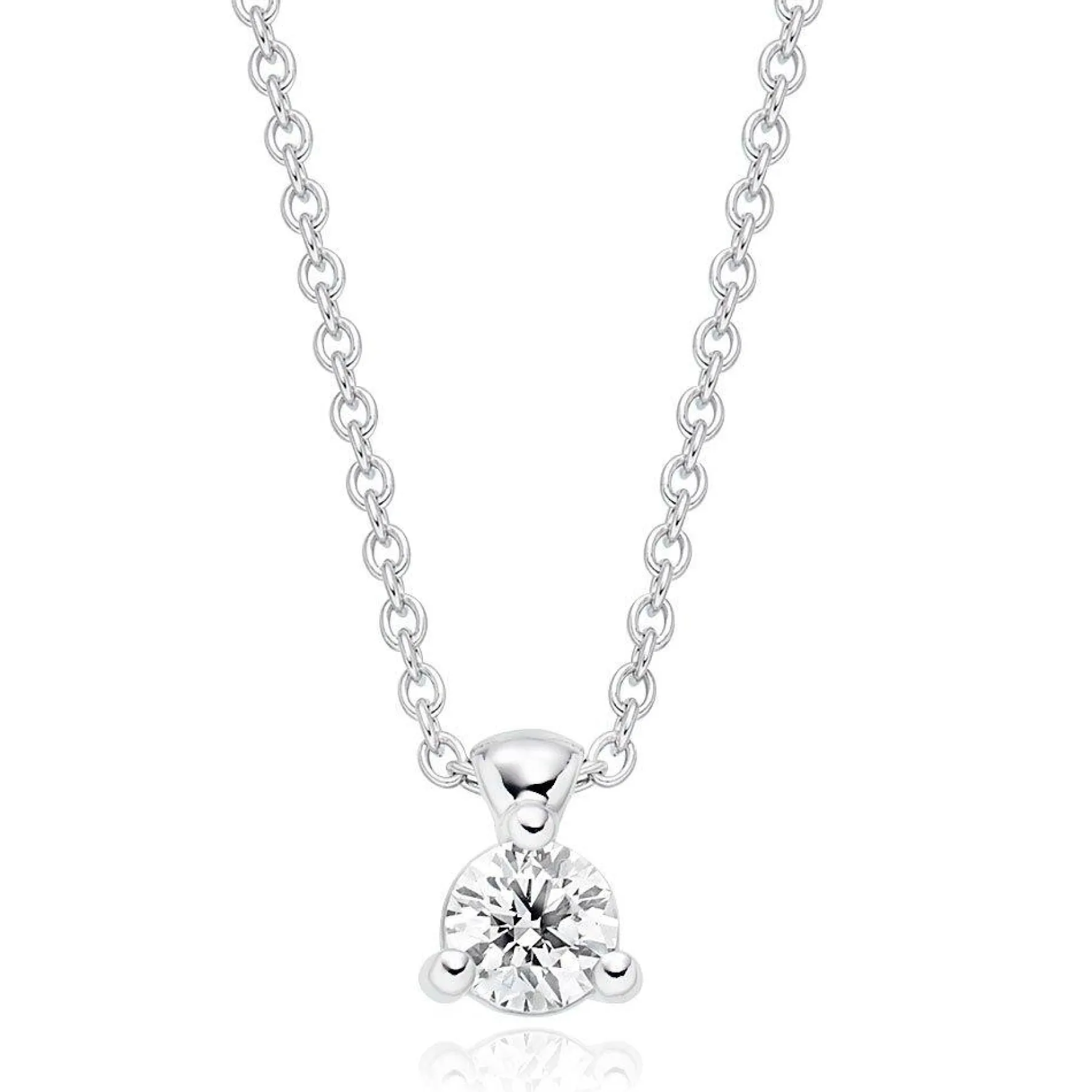 Hearts On Fire Classic 18ct White Gold Diamoand Pendant