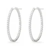 Hearts On Fire 18ct White Gold Diamond Hoop Earrings