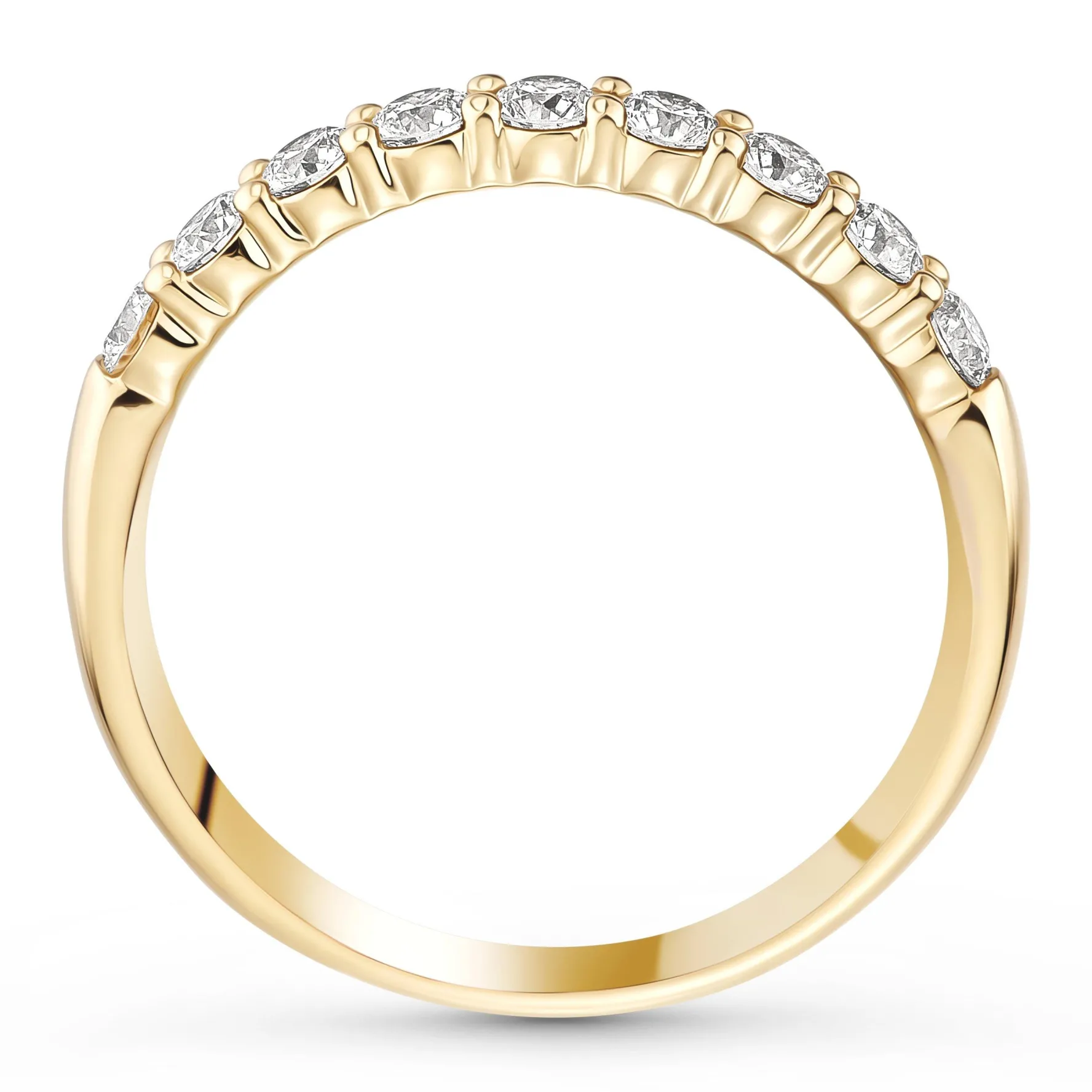 Hearts On Fire 18ct Yellow Gold Diamond 2.4mm Wedding Ring
