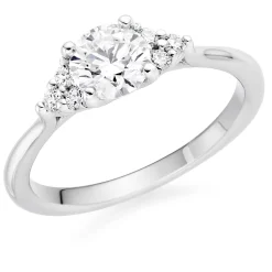 Hearts On Fire Felicity Platinum Diamond Cluster Ring