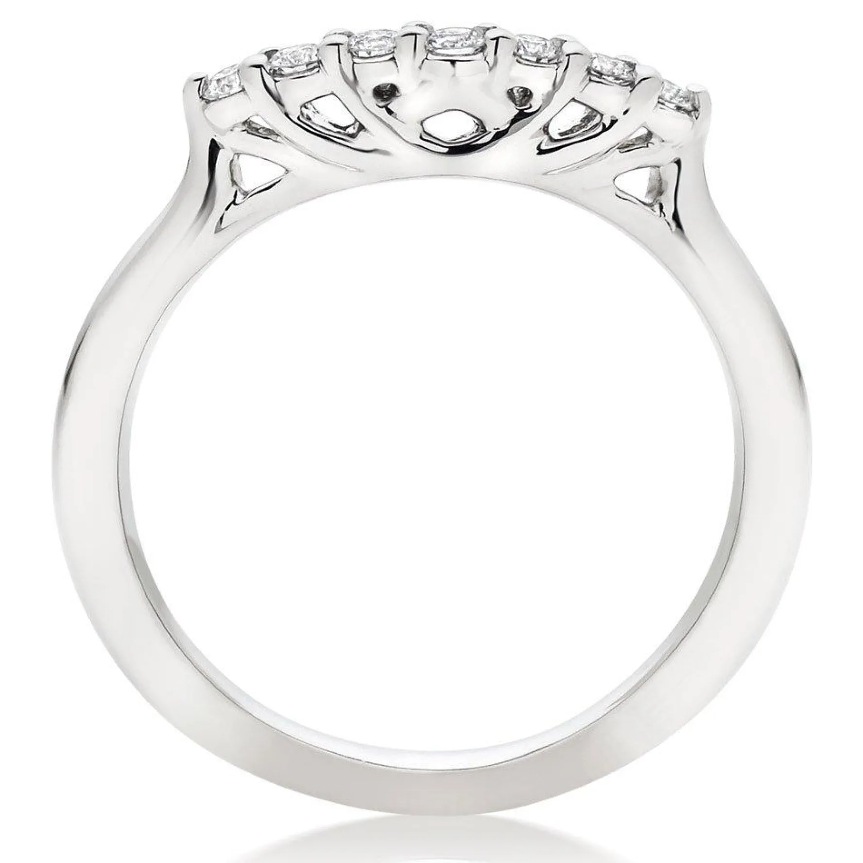 Hearts On Fire Felicity Platinum Diamond Shaped Eternity Ring