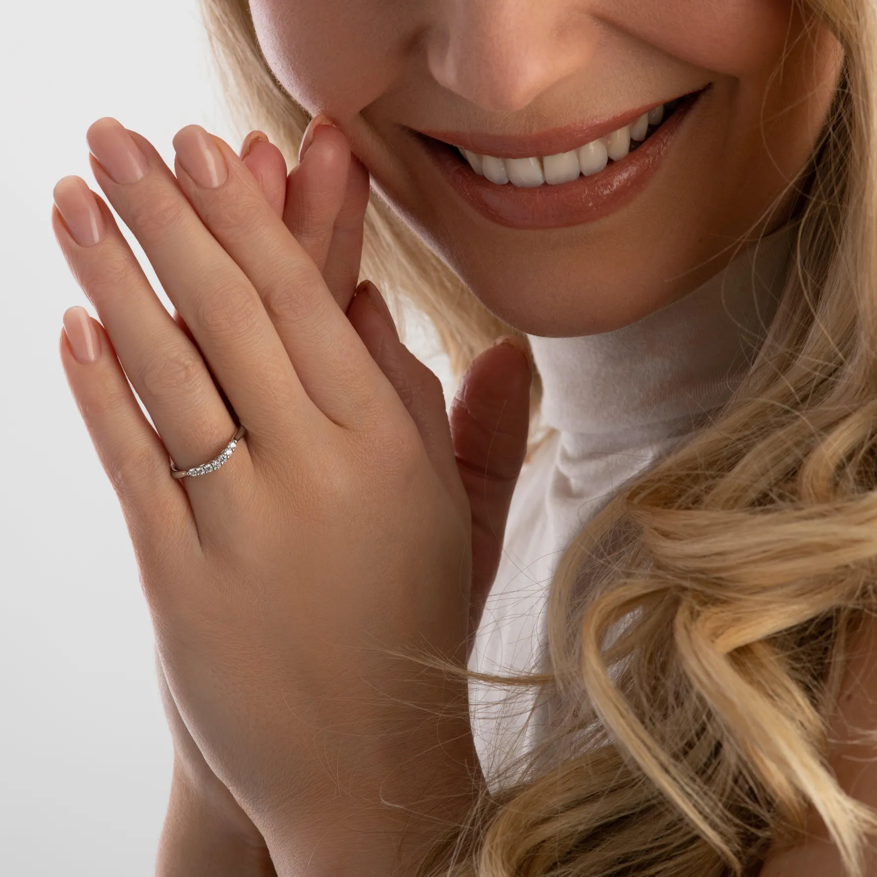 Hearts On Fire Felicity Platinum Diamond Shaped Eternity Ring