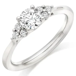 Hearts On Fire Felicity Platinum Diamond Cluster Ring