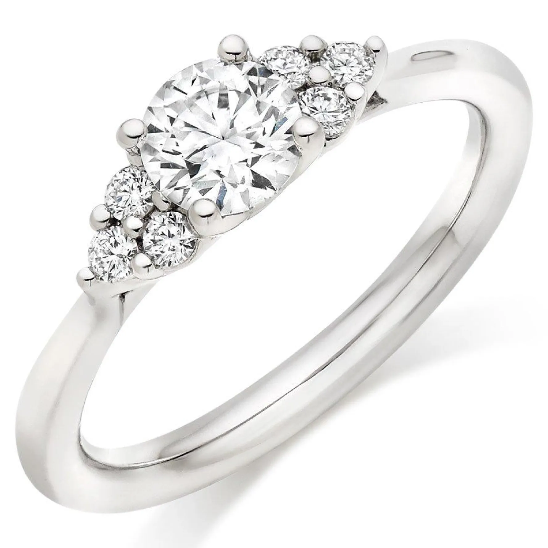 Hearts On Fire Felicity Platinum Diamond Cluster Ring