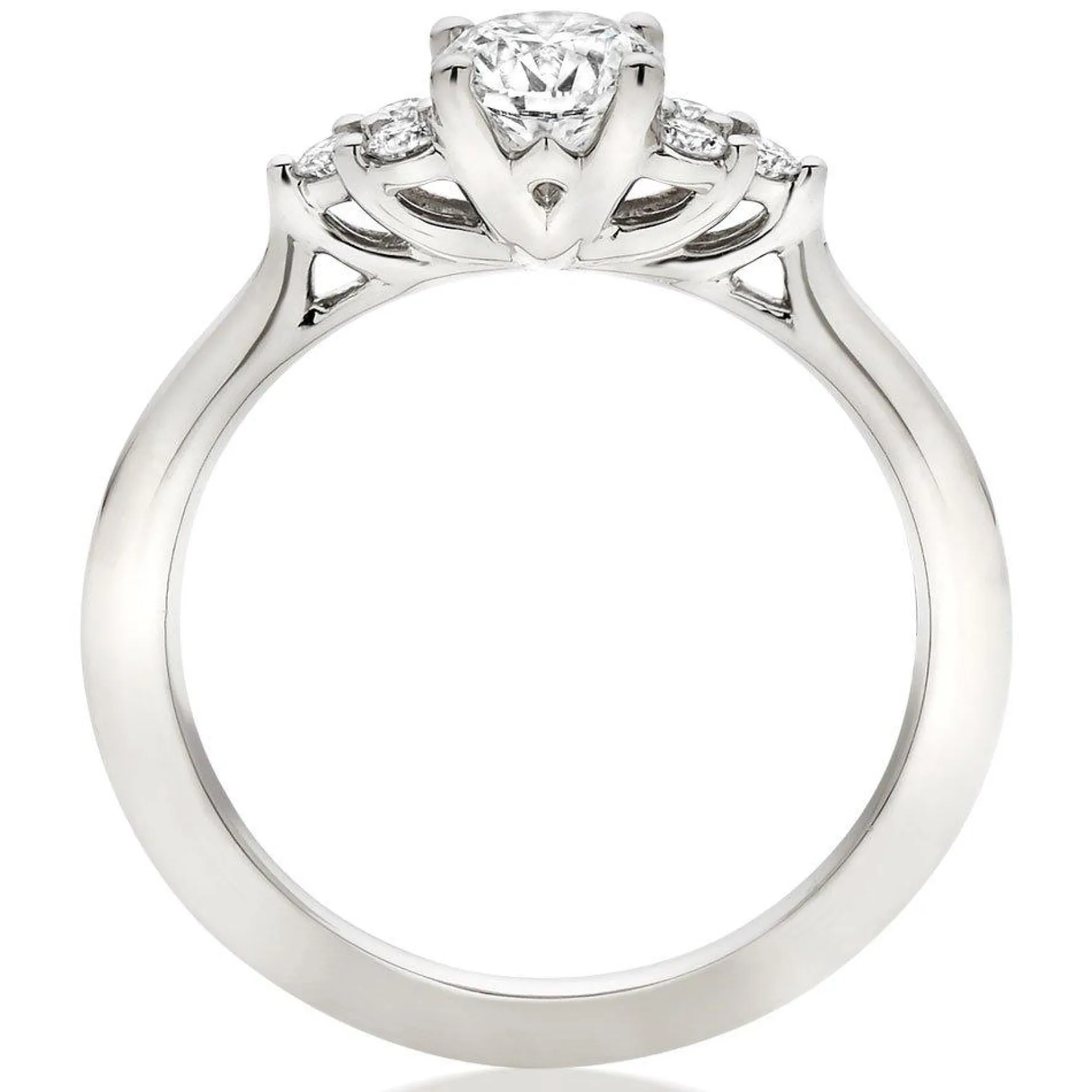 Hearts On Fire Felicity Platinum Diamond Cluster Ring
