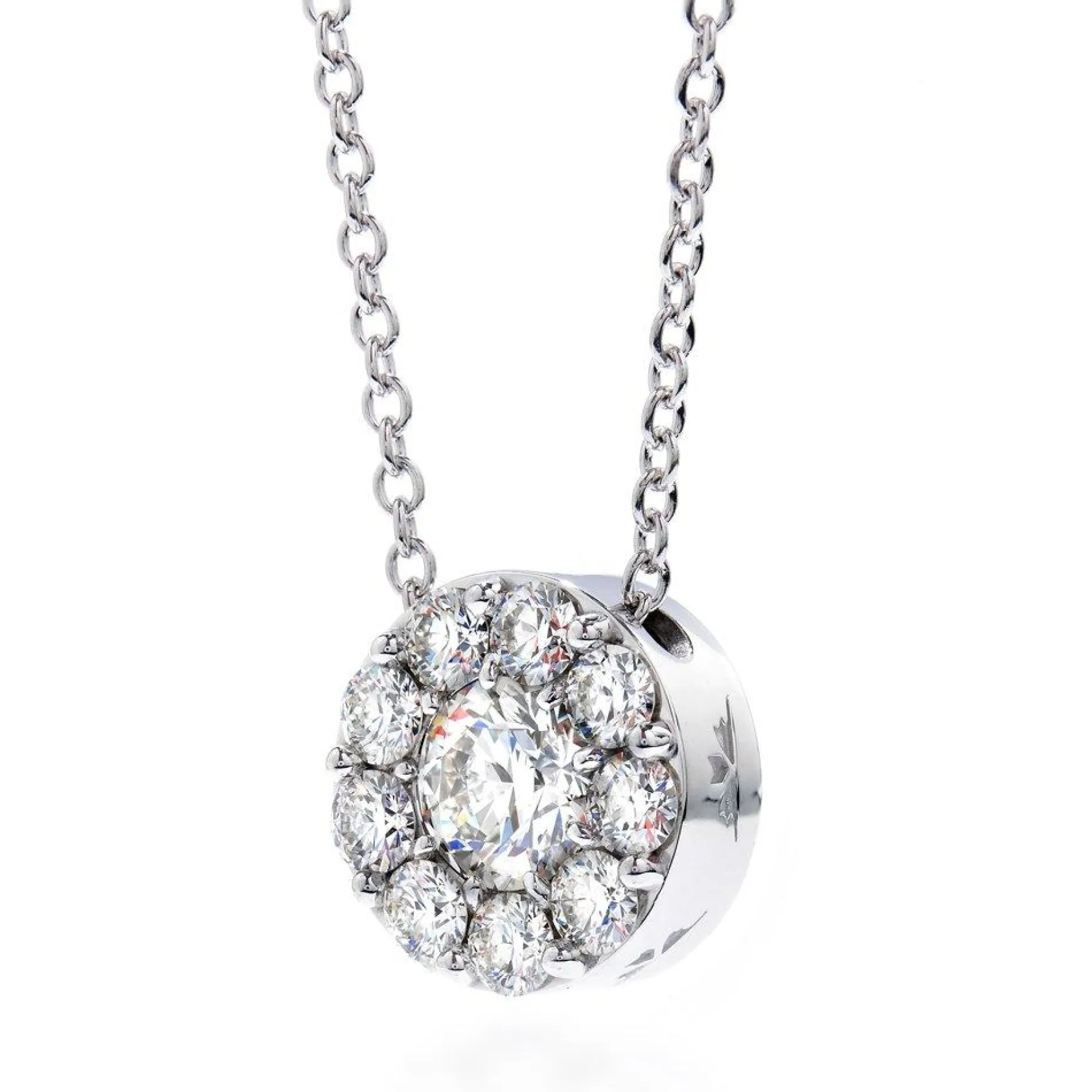 Hearts On Fire Fulfilment 18ct White Gold Diamond Cluster Pendant