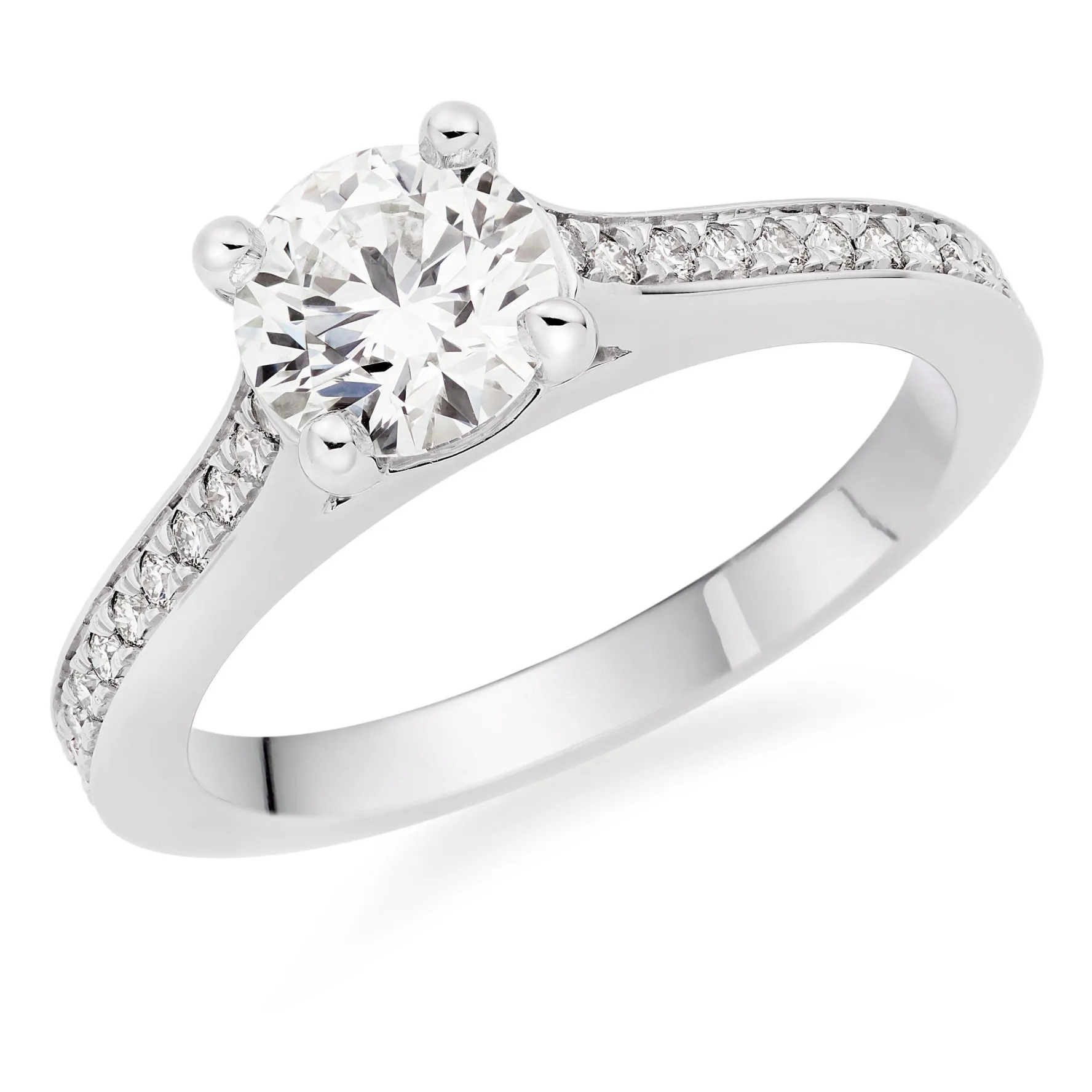 Hearts On Fire Illustrious Platinum Diamond Solitaire Ring