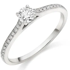 Hearts On Fire Illustrious Platinum Diamond Solitaire Ring