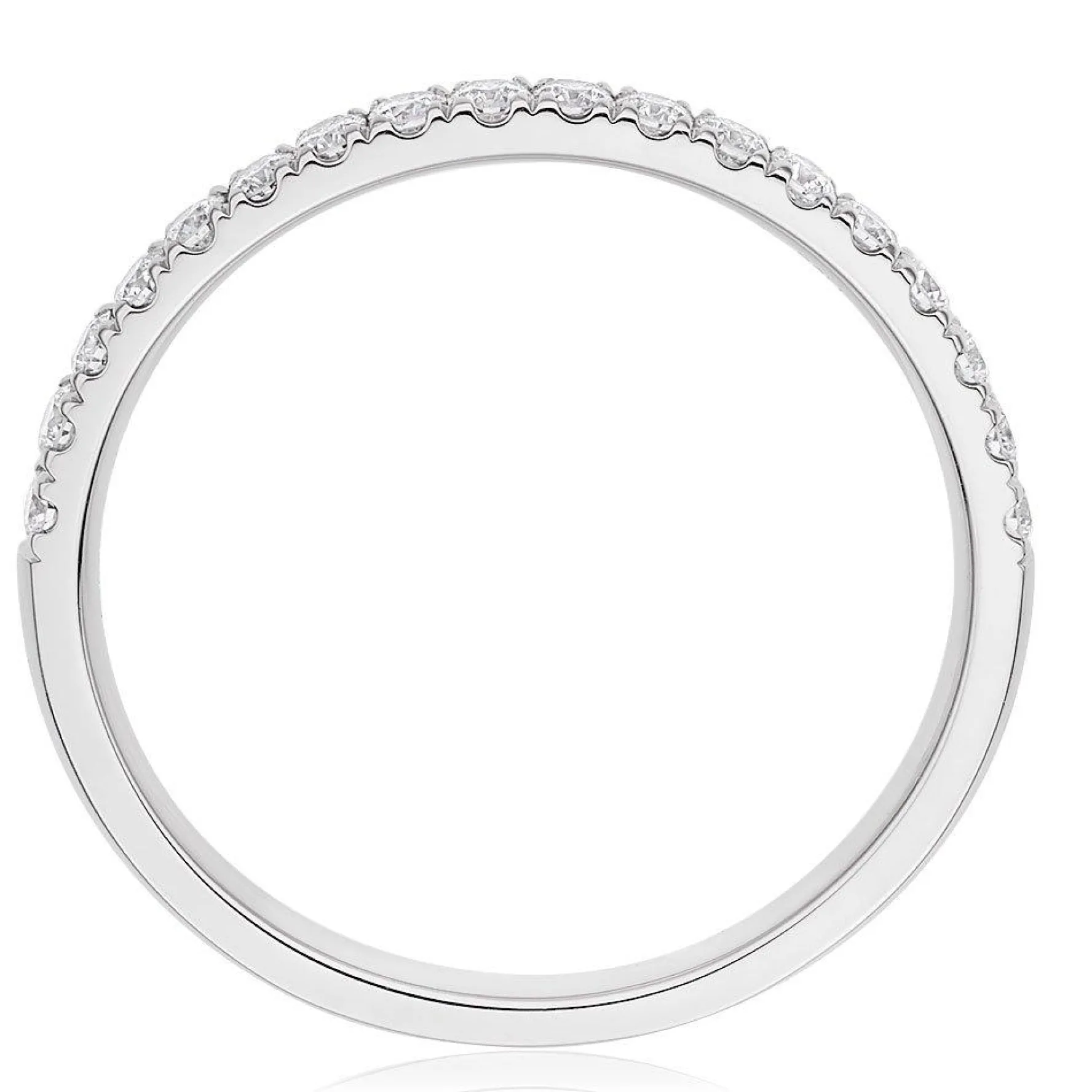 Hearts On Fire Juliette Platinum Diamond Half Eternity Ring