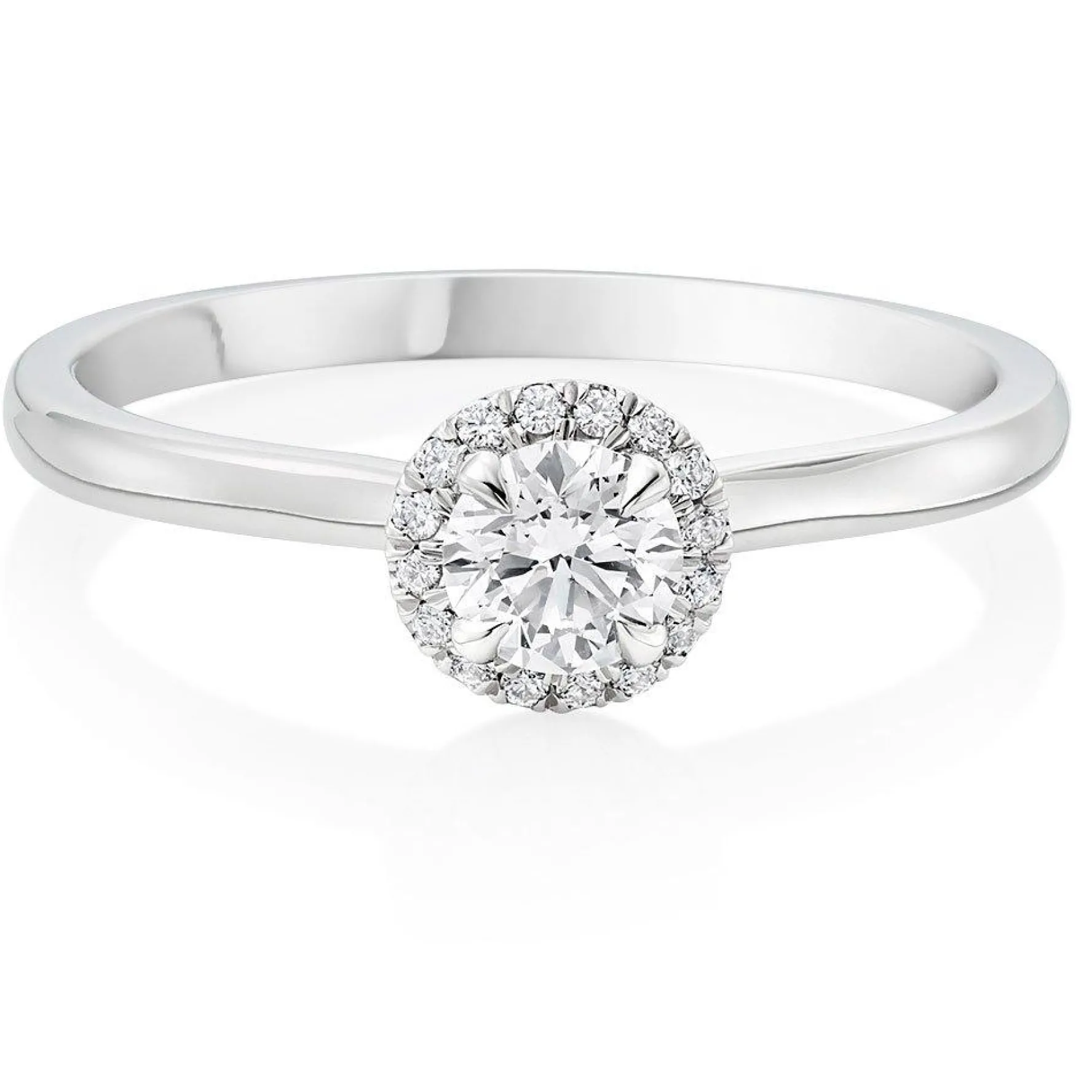 Hearts On Fire Juliette Platinum Diamond Halo Ring