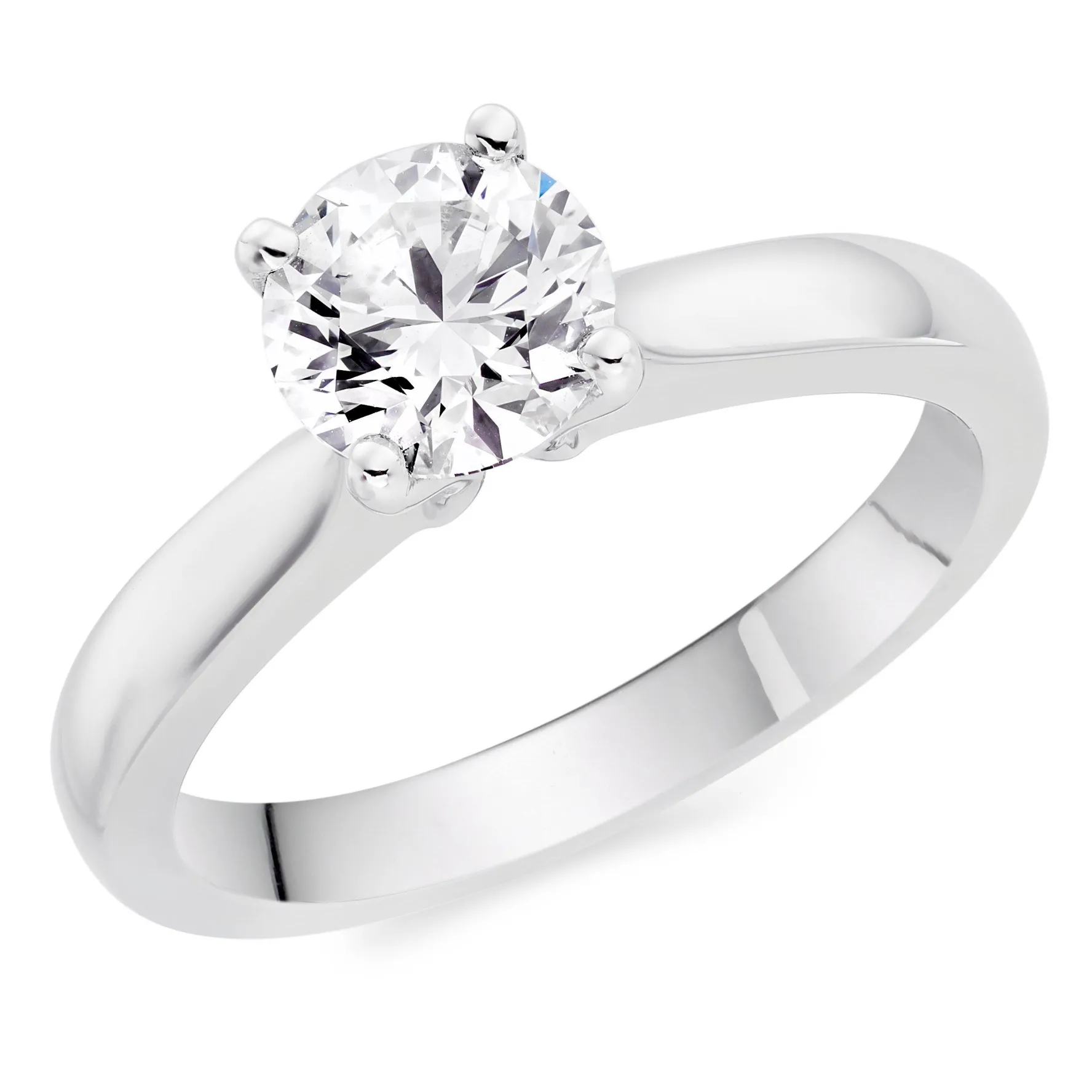 Hearts On Fire Platinum Diamond Solitaire Ring