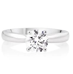 Hearts On Fire Platinum Diamond Solitaire Ring