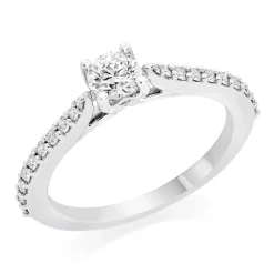 Hearts On Fire Platinum Diamond Solitaire Ring