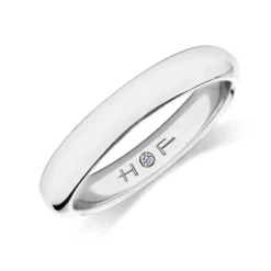 Hearts On Fire Platinum 2mm Wedding Ring