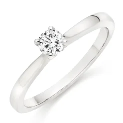 Hearts On Fire Purely Bridal Platinum Diamond Solitaire Ring