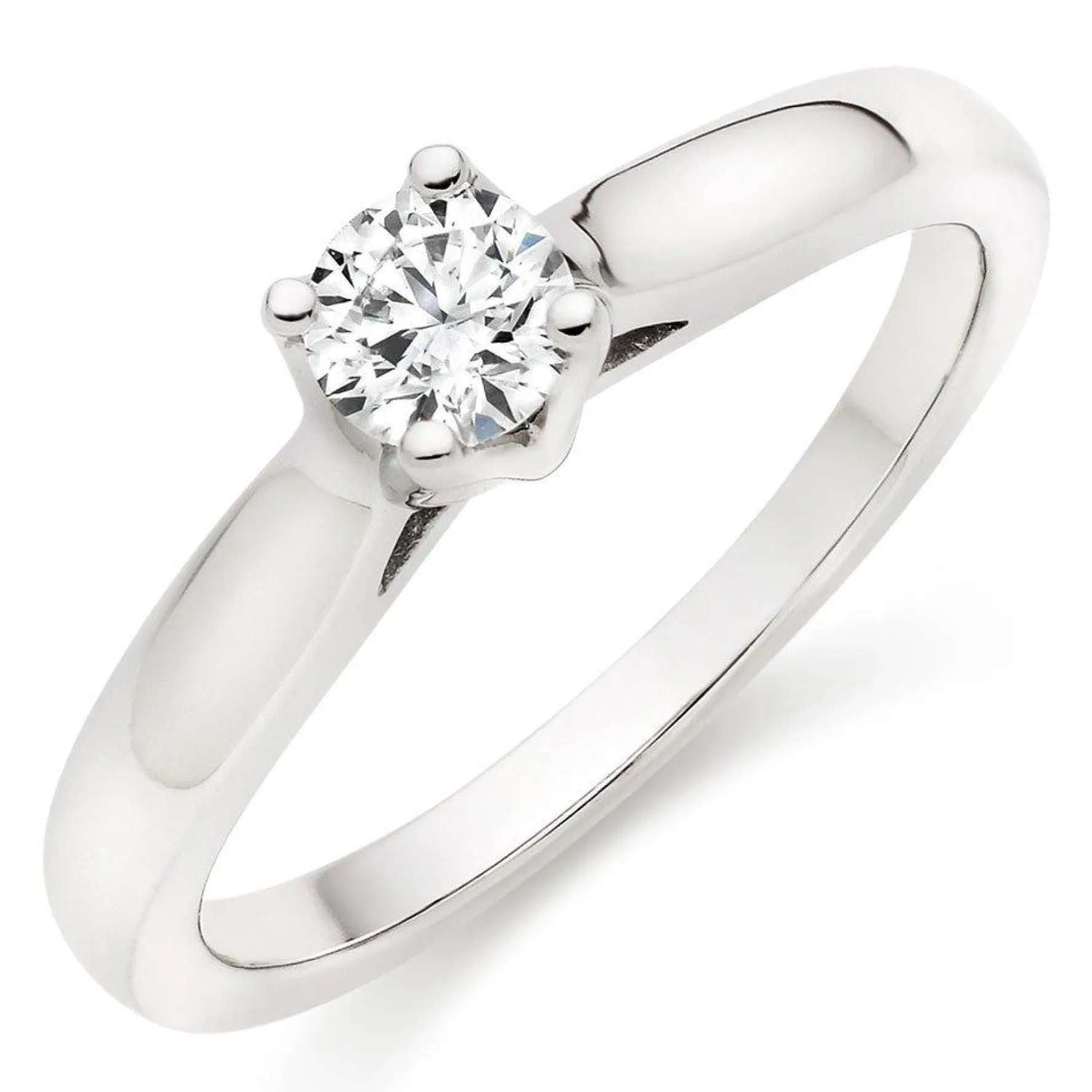 Hearts On Fire Simply Bridal Platinum Diamond Solitaire Ring