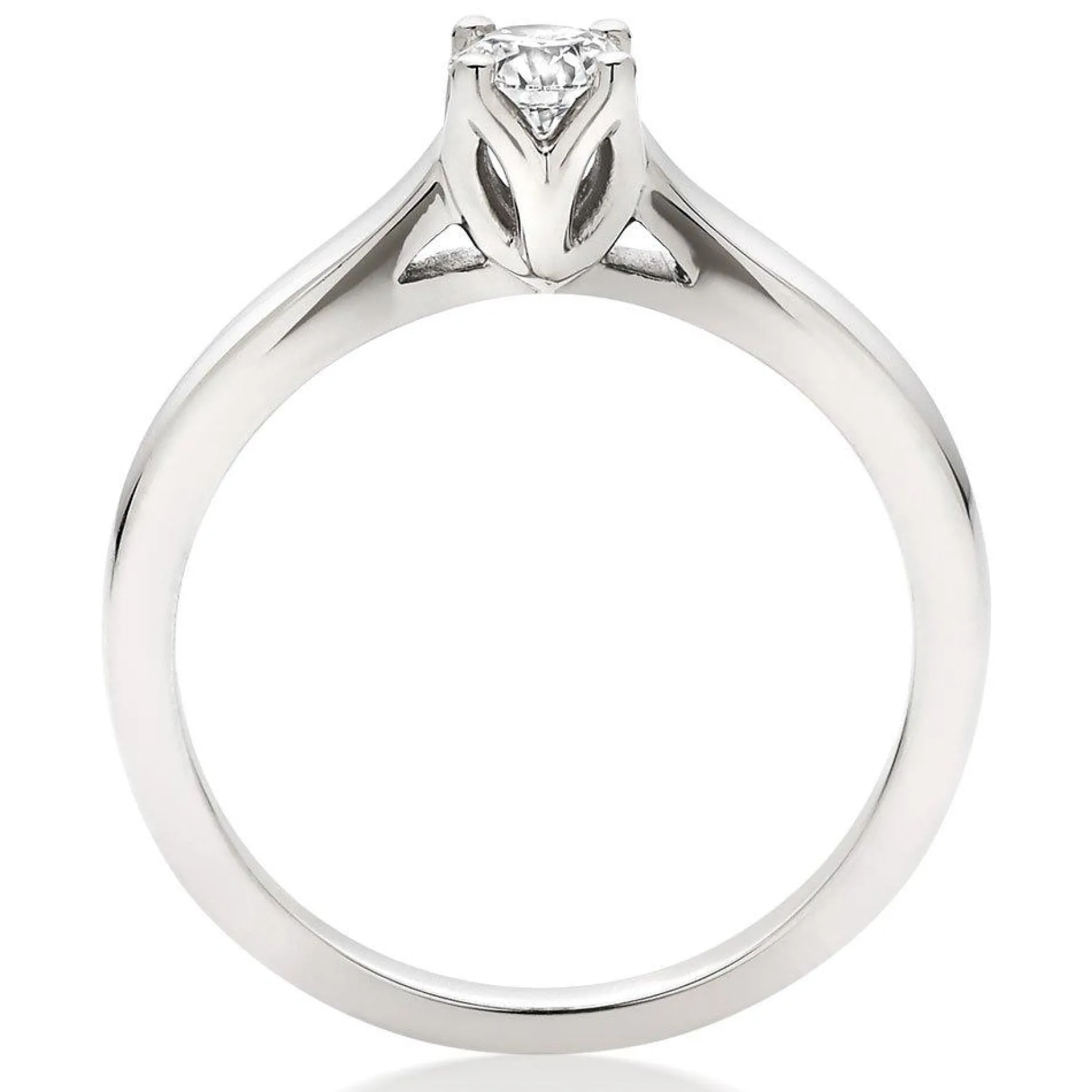 Hearts On Fire Simply Bridal Platinum Diamond Solitaire Ring