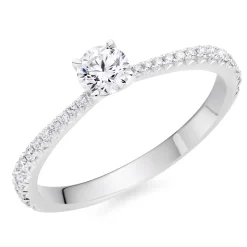 Hearts On Fire Vela Platinum Diamond Solitaire Ring