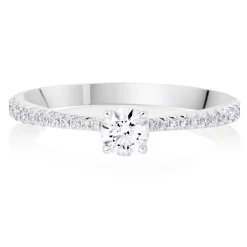 Hearts On Fire Vela Platinum Diamond Solitaire Ring