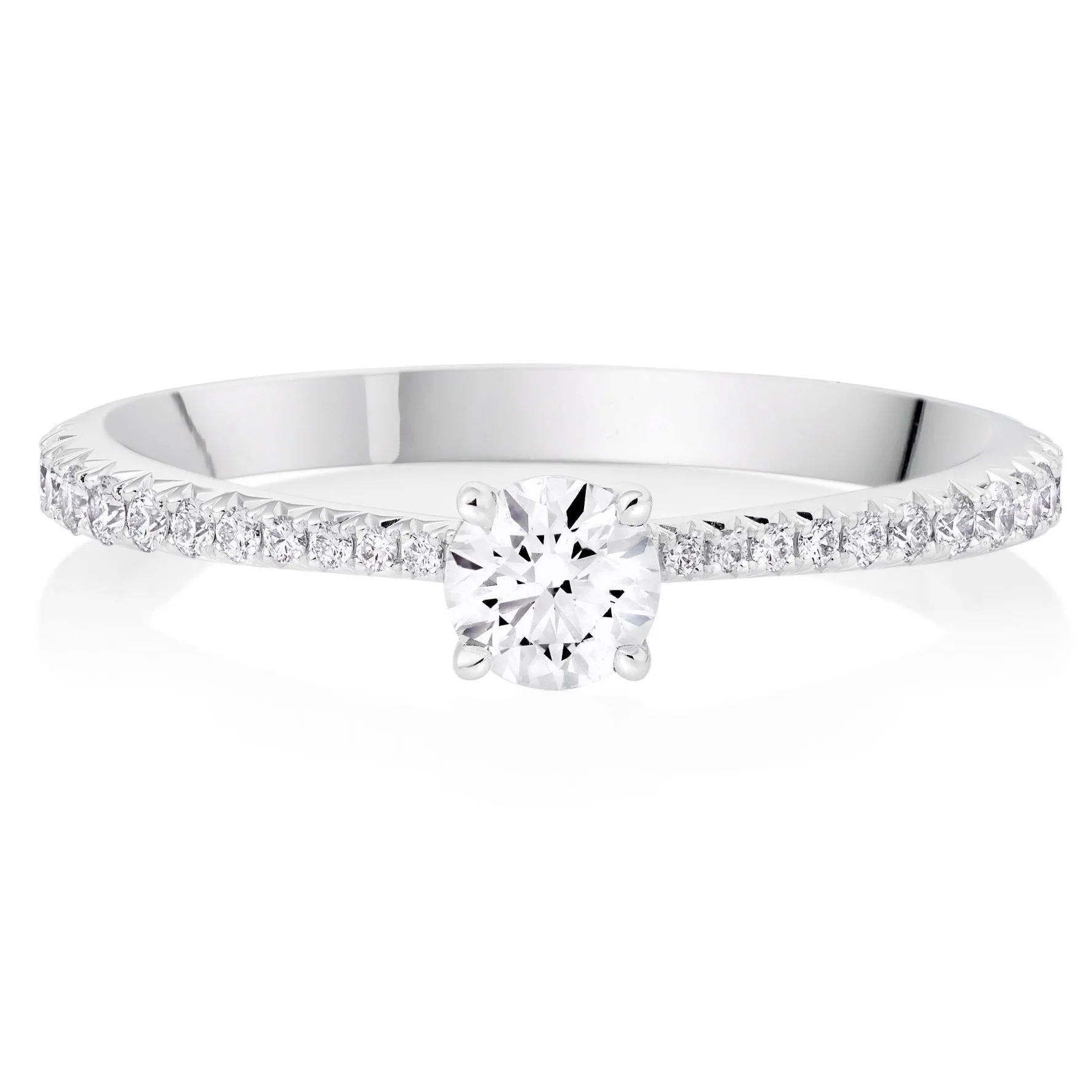 Hearts On Fire Vela Platinum Diamond Solitaire Ring
