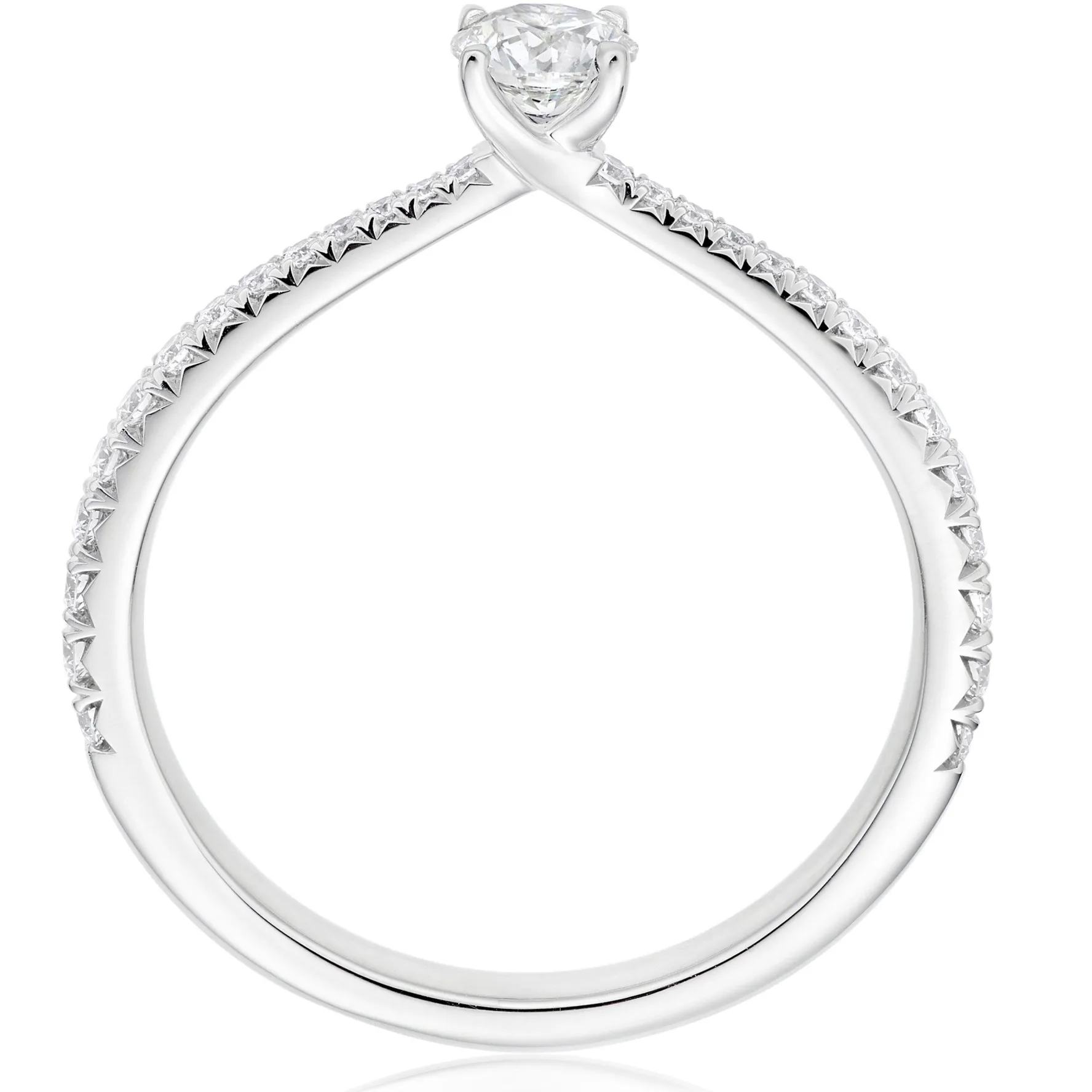 Hearts On Fire Vela Platinum Diamond Solitaire Ring