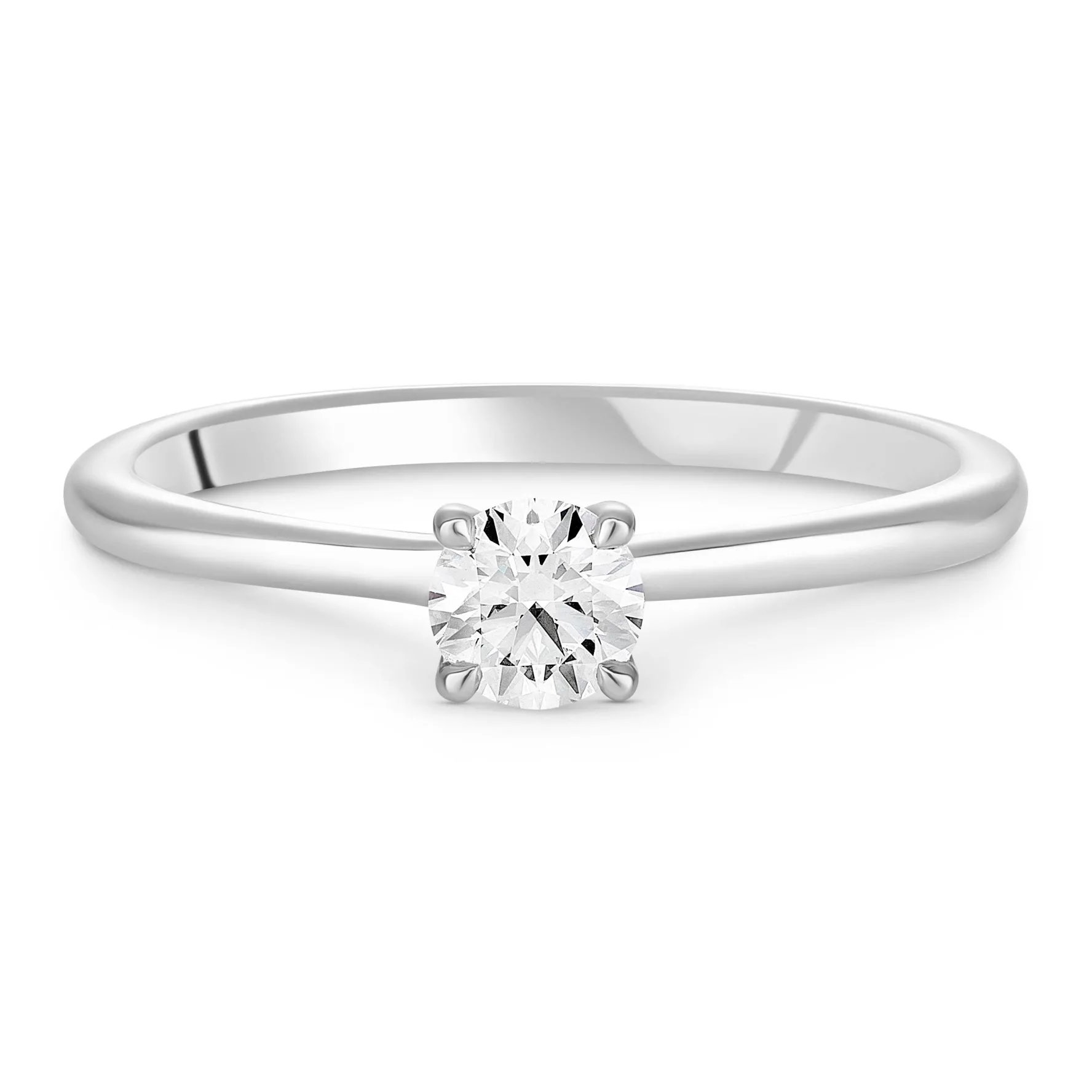 Hearts On Fire Vela Platinum Diamond Solitaire Ring