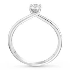 Hearts On Fire Vela Platinum Diamond Solitaire Ring
