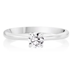 Hearts On Fire Vela Platinum Diamond Solitaire Ring