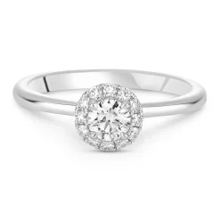 Hearts On Fire Vela Platinum Diamond Halo Ring