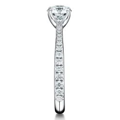 Hearts On Fire Vela Platinum Diamond Solitaire Ring
