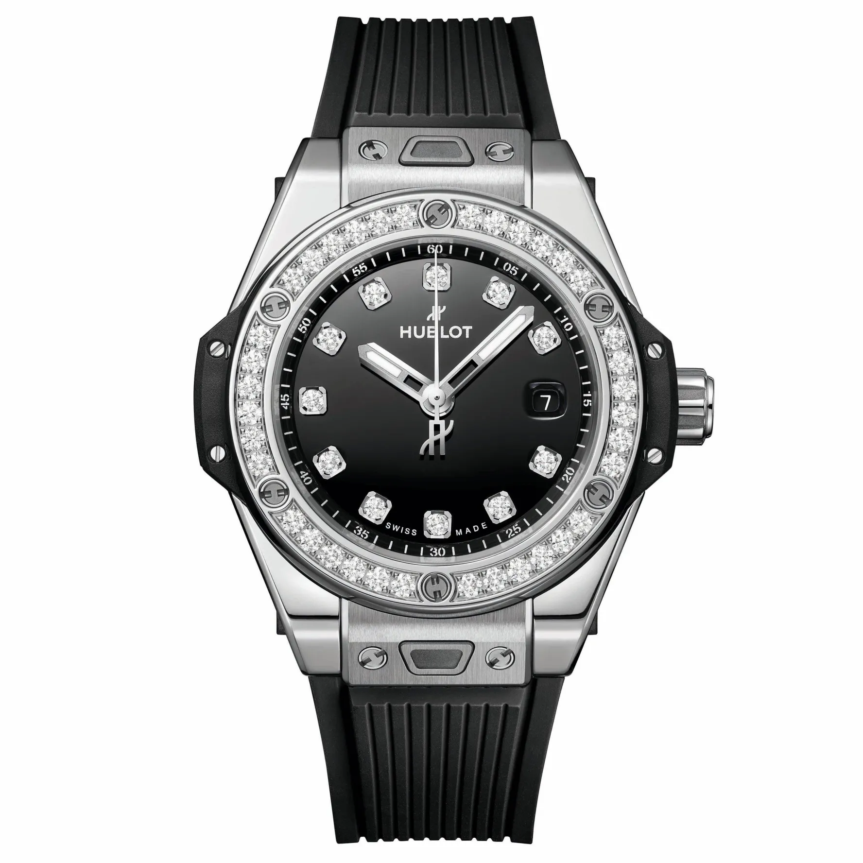 Hublot Big Bang One-Click Steel Diamonds 33mm Automatic Ladies Watch