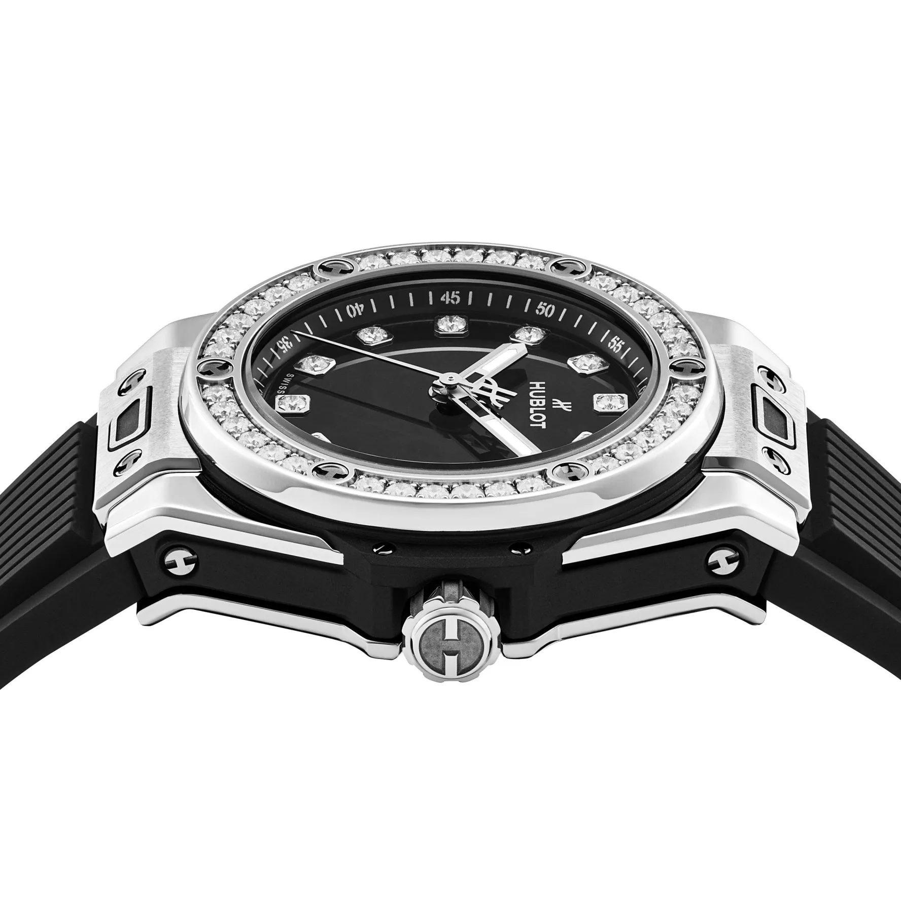 Hublot Big Bang One-Click Steel Diamonds 33mm Automatic Ladies Watch