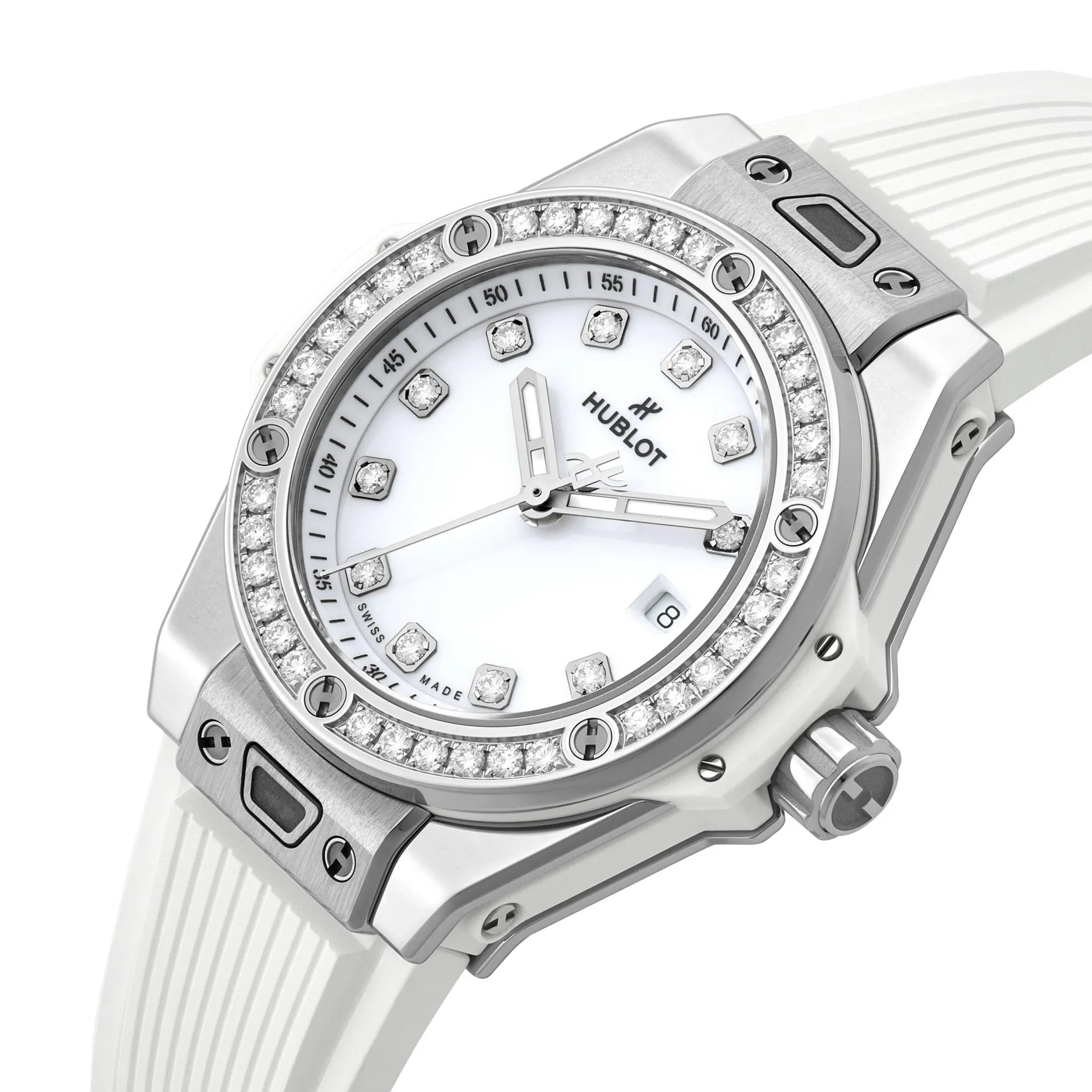 Hublot Big Bang One-Click Steel White Diamonds 33mm Automatic Ladies Watch