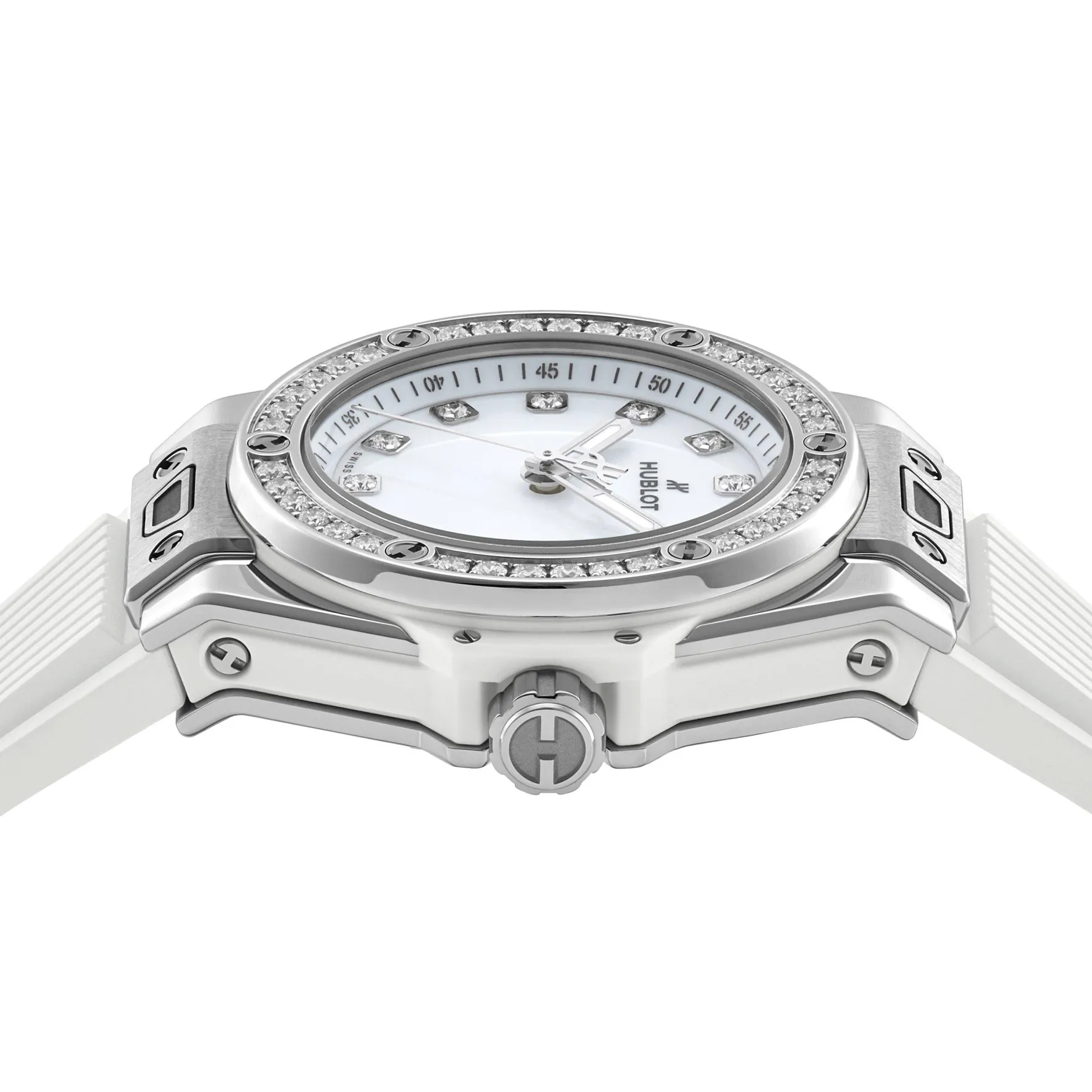 Hublot Big Bang One-Click Steel White Diamonds 33mm Automatic Ladies Watch