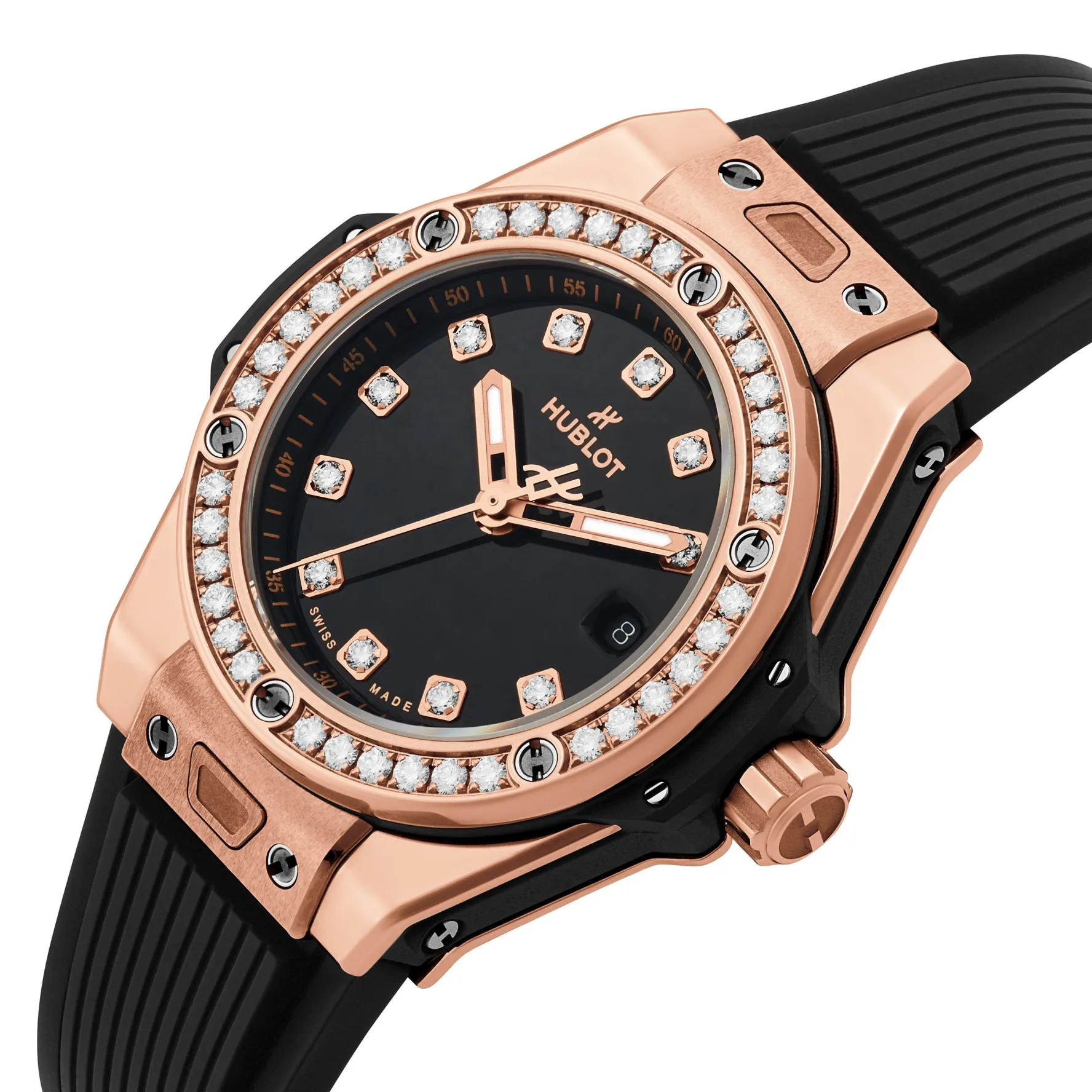 Hublot Big Bang One-Click 18ct King Gold Diamonds 33mm Automatic Ladies Watch