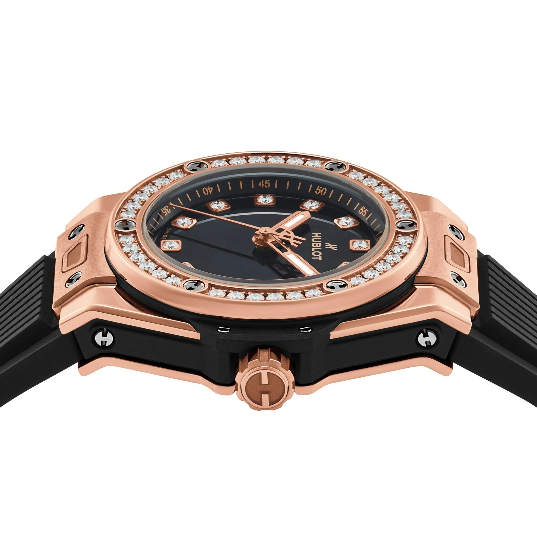 Hublot Big Bang One-Click 18ct King Gold Diamonds 33mm Automatic Ladies Watch
