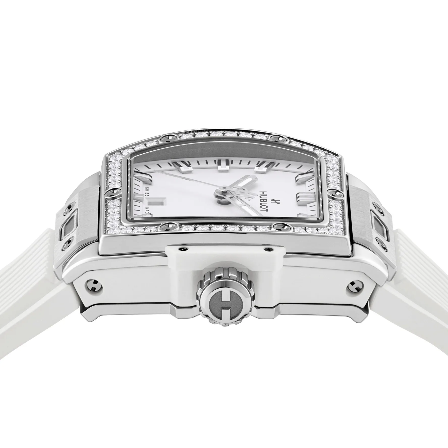 Hublot Spirit of Big Bang Steel White Diamonds 32mm Automatic Ladies Watch