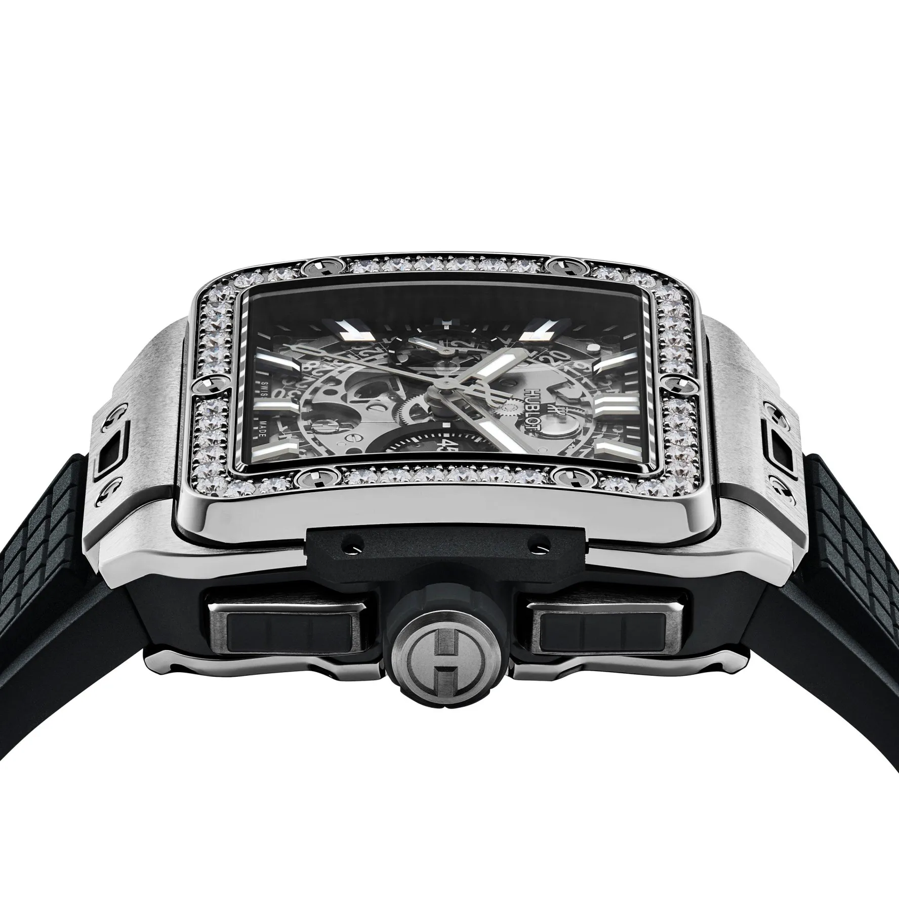 Hublot Square Bang Unico Titanium Diamonds 42mm Chronograph Automatic Watch