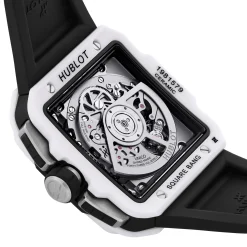 Hublot Square Bang Unico White Ceramic 42mm Chronograph Automatic Watch