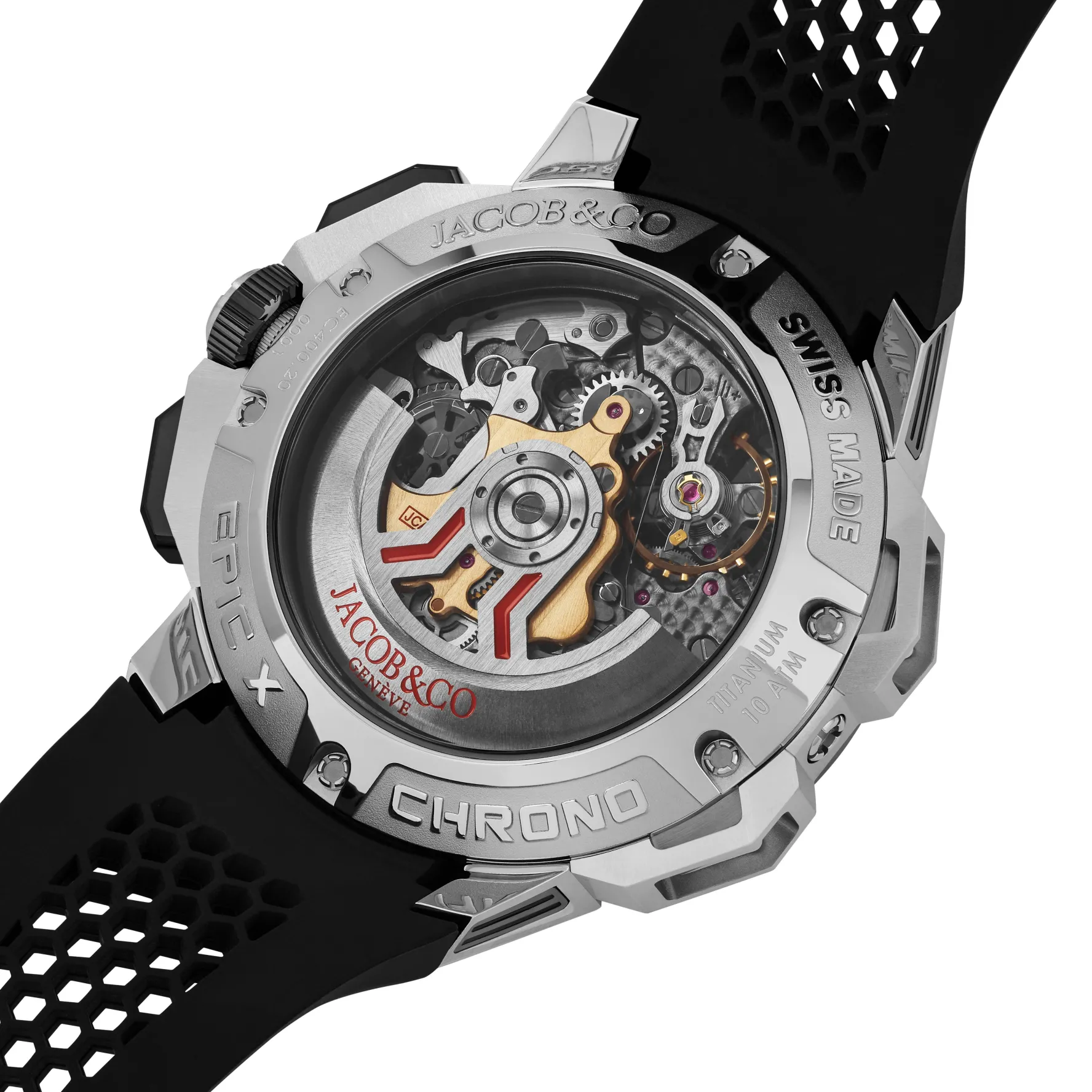 Jacob & Co. Epic X Chrono 44mm Black Ceramic Titanium Chronograph Automatic Watch