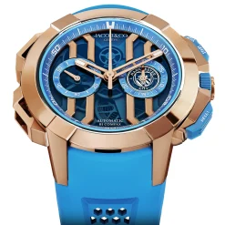 Jacob & Co. Limited Edition Epic X Sport Manchester City 44mm 18K Rose Gold Automatic Watch