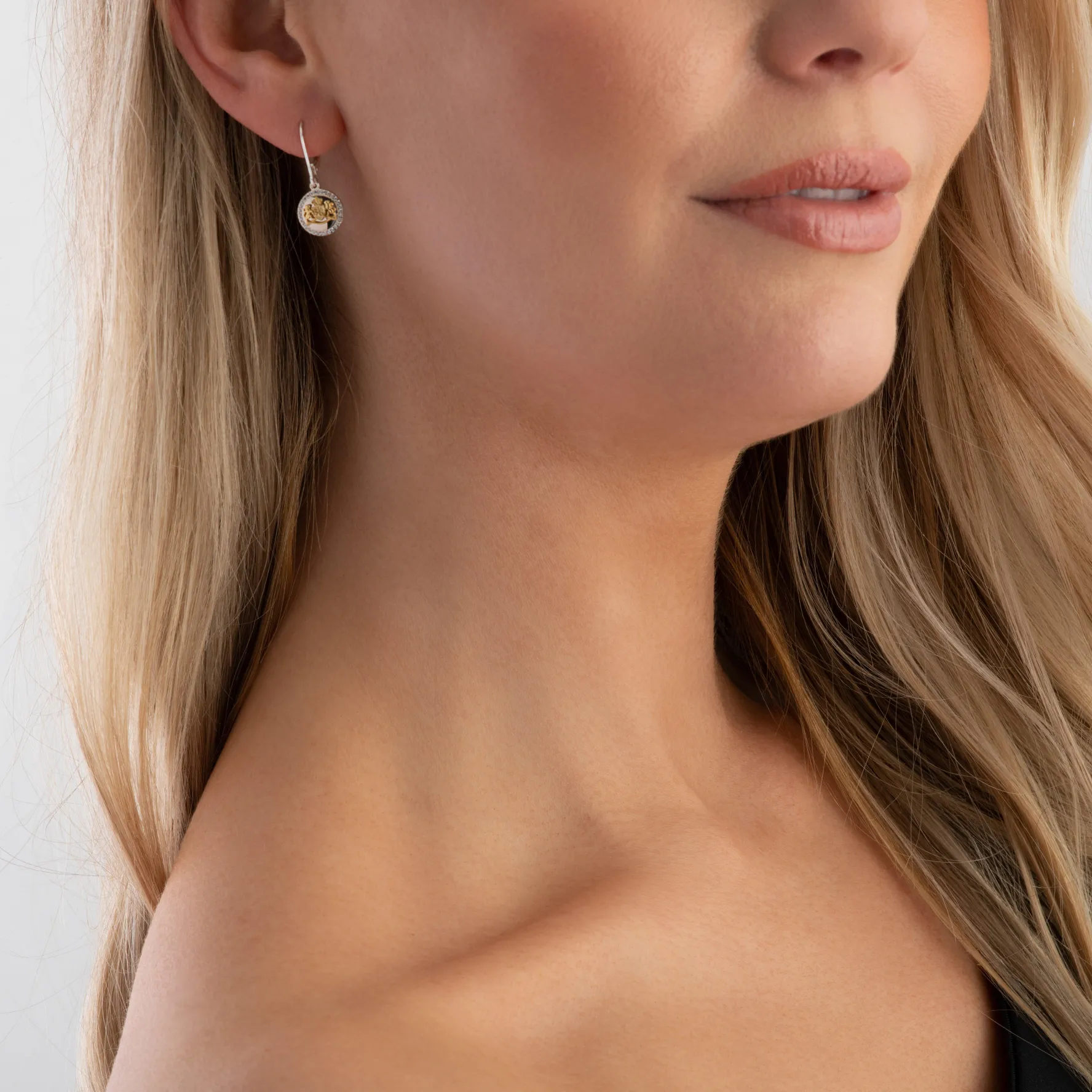 Lauren Ralph Lauren Exclusive Two-Tone Pave Drop Earrings