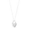 Lauren Ralph Lauren Silver Heart Lock Pendant
