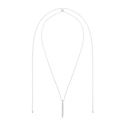 Lauren Ralph Lauren Silver Crystal Necklace