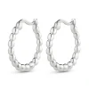 Lauren Ralph Lauren Silver Bead Hoop Earrings