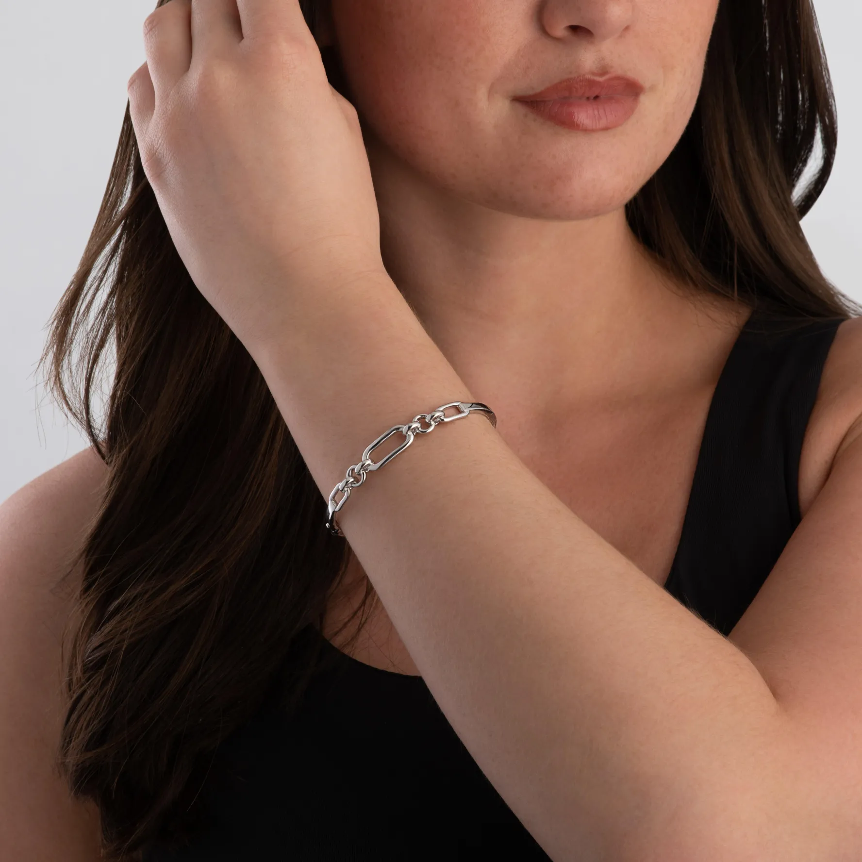 Lauren Ralph Lauren Silver Link Bangle