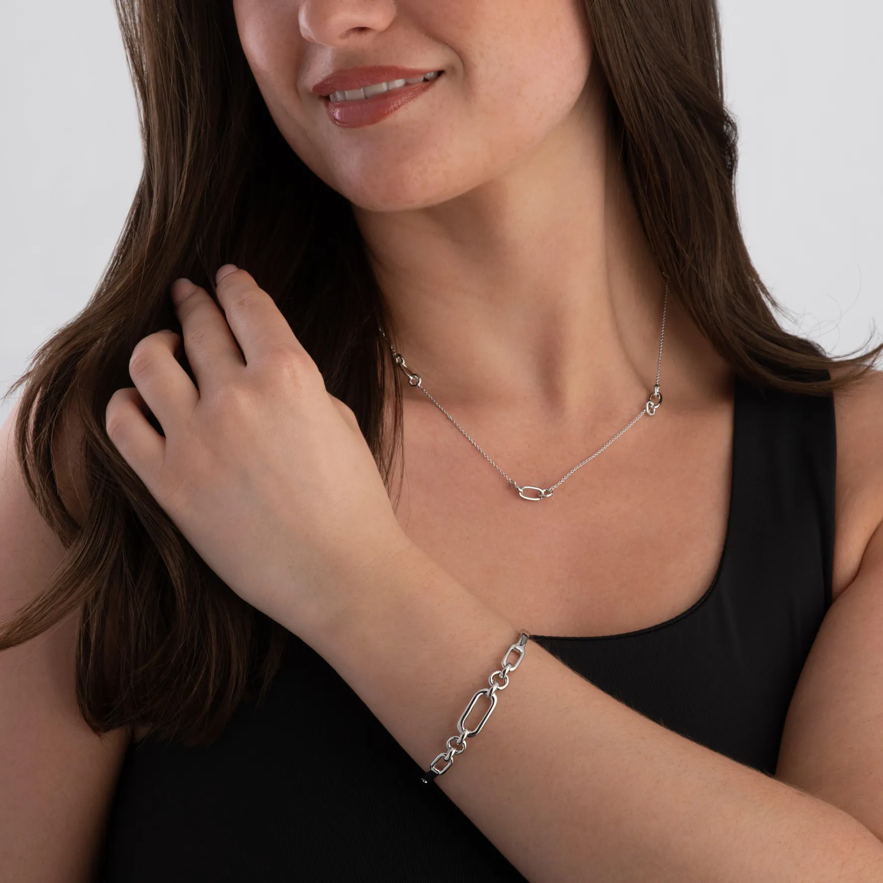 Lauren Ralph Lauren Silver Link Bangle