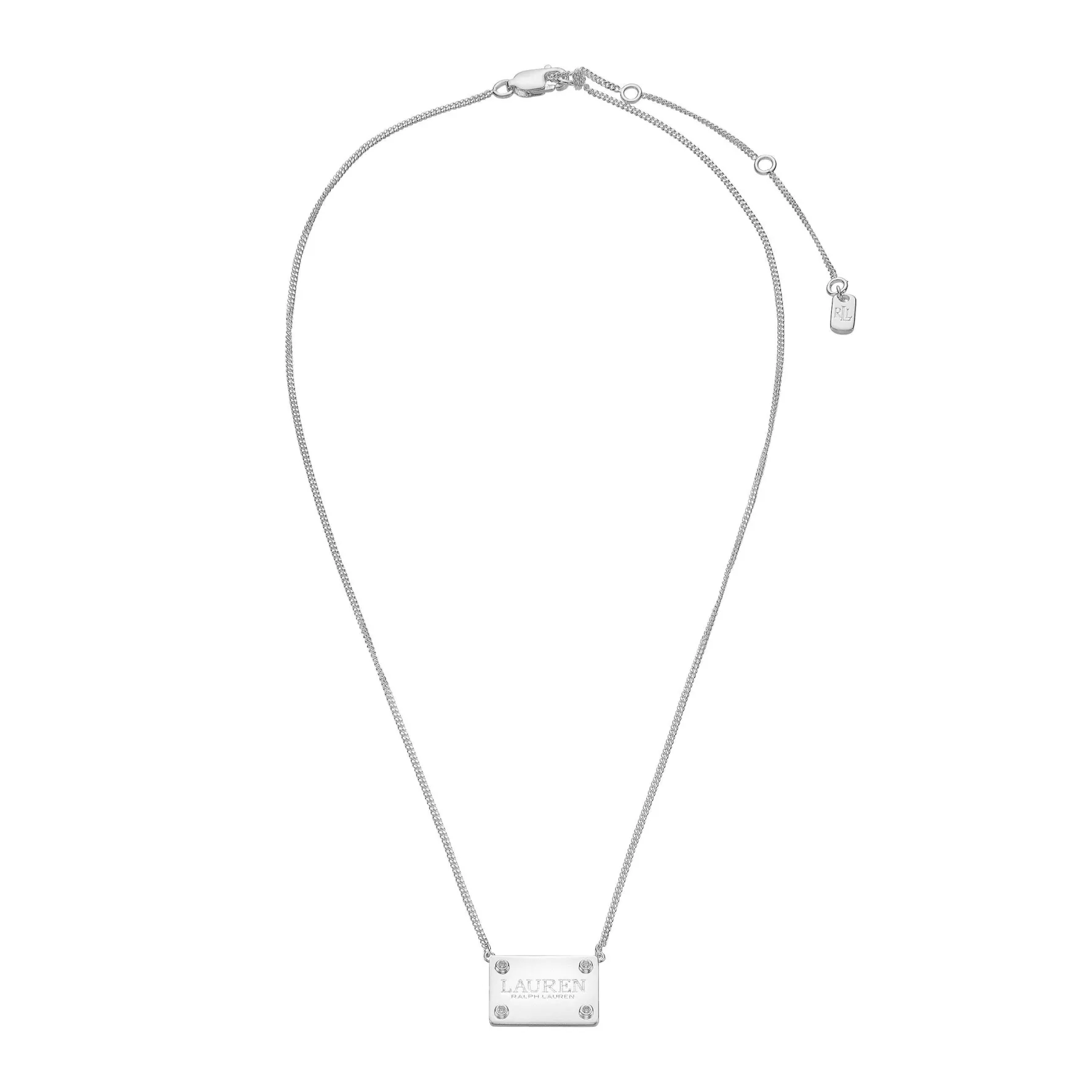 Lauren Ralph Lauren Silver Crystal Necklace